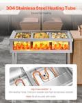 VEVOR 3-Pan Electric Food Warmer for Catering