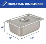 5 Pan Commercial Food Warmer Cart with Condiment Containers