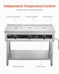 VEVOR 3-Pan Electric Food Warmer for Catering