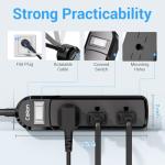Weatherproof Power Strip with 3 Outlets, 3 FT
