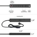 15Ft Surge Protector Power Strip with USB Ports