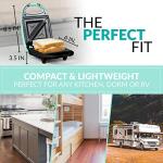 Mini Sandwich Maker in Mint Green for Quick Meals