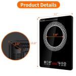 AceFox 1800W Portable Induction Cooktop with Touch Panel
