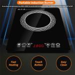AceFox 1800W Portable Induction Cooktop with Touch Panel
