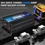 2000W Automatic Battery Backup Sump Pump System