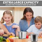 16-Pc Metal Hotel Steam Table Pan Set