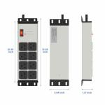 Heavy Duty 20 AMP Power Strip with 8 Outlets