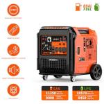 AIVOLT 11250W Dual Fuel Portable Inverter Generator