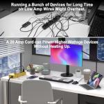 HEZI 20A Metal Power Strip with 8 Outlets