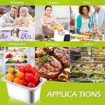 10 Pack 1/9 Size 4" Deep Stainless Steel Pans