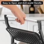 Compact Electric Panini Press Grill for Sandwiches