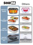 SOHIDA Electric Heated Lunch Box with Containers
