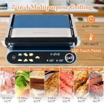 COSTWAY 1200W Panini Press with Touch Controls