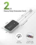 14-Gauge Heavy Duty Power Strip with USB Ports