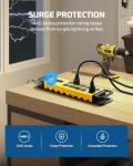 10-Outlet Heavy Duty Power Strip with 15ft Cord