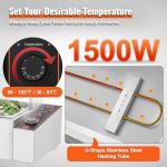 VEVOR 3-Pan Electric Food Warmer with Glass Cover