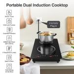 Double Induction Cooktop with Independent Controls