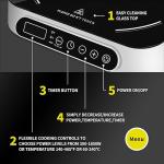 1800W Portable Induction Cooktop with Timer Settings