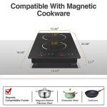 Double Induction Cooktop with Independent Controls