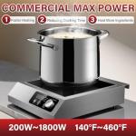 Zomagas 1800W Induction Cooktop with LCD Display