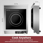 Zomagas 1800W Induction Cooktop with LCD Display