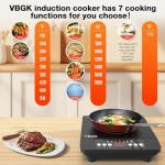 Portable 1800W Induction Cooktop with Touch Control