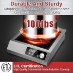 Zomagas 1800W Induction Cooktop with LCD Display