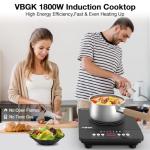 Portable 1800W Induction Cooktop with Touch Control