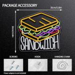 Runalosa Dimmable Neon Sandwich Light Sign