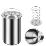 Stainless Steel Meat Press with Thermometer for Sandwiches