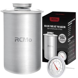 Stainless Steel Meat Press Mold with Thermometer