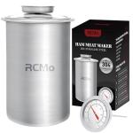 Stainless Steel Meat Press Mold with Thermometer