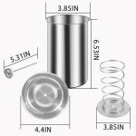 Stainless Steel Meat Press with Thermometer for Sandwiches