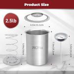 Stainless Steel Meat Press Mold with Thermometer
