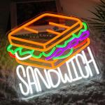 Runalosa Dimmable Neon Sandwich Light Sign