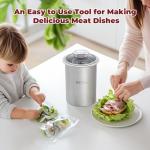 Stainless Steel Meat Press Mold with Thermometer