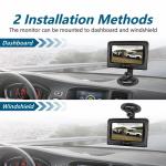 Magnetic Wireless Backup Camera with 4.3'' Monitor