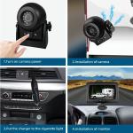 Magnetic Wireless Backup Camera with 4.3'' Monitor