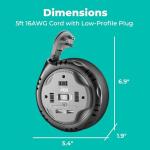 KMC 3-Outlet Surge Protector with USB Ports