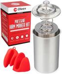 Lunch Meat Press Mold with Thermometer and Mitts