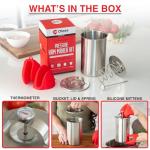 Lunch Meat Press Mold with Thermometer and Mitts