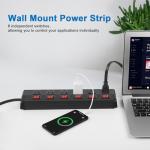 Heavy Duty 6-Outlet Power Strip with Switches