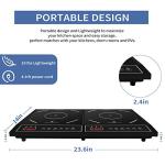 1800W Double Induction Cooktop with Digital Control