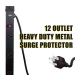 KMC Heavy Duty 12 Outlet Surge Protector Power Strip