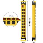 10-Outlet Surge Protector Power Strip with Switches