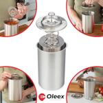 Lunch Meat Press Mold with Thermometer and Mitts