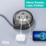 KMC 3-Outlet Surge Protector with USB Ports