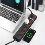 Heavy Duty 6-Outlet Power Strip with Switches