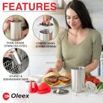 Lunch Meat Press Mold with Thermometer and Mitts