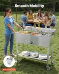 VEVOR Propane Steam Table with 5 Food Pans